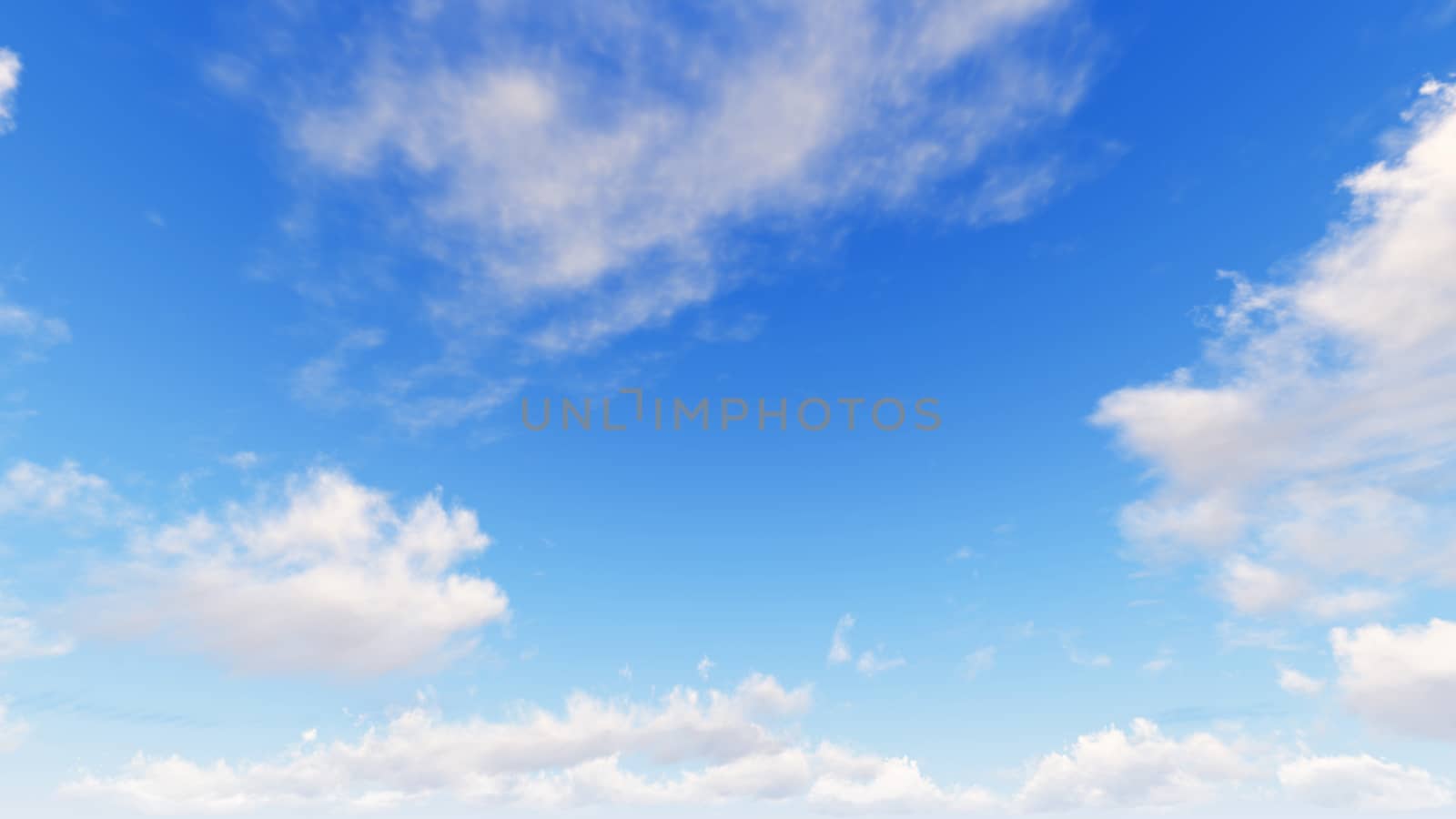 Cloudy blue sky abstract background, blue sky background with tiny clouds, 3d illustration