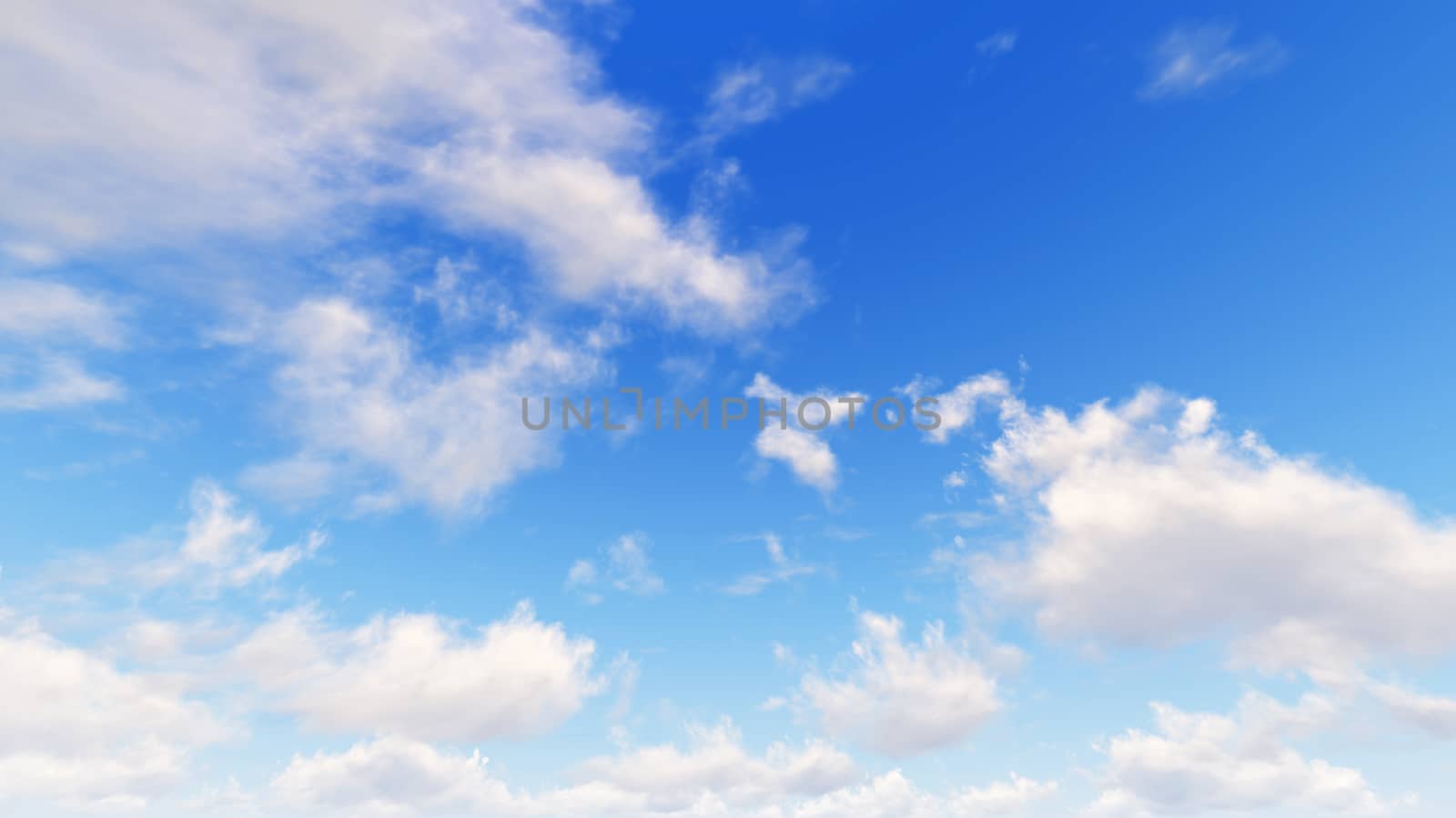 Cloudy blue sky abstract background, blue sky background with tiny clouds, 3d illustration