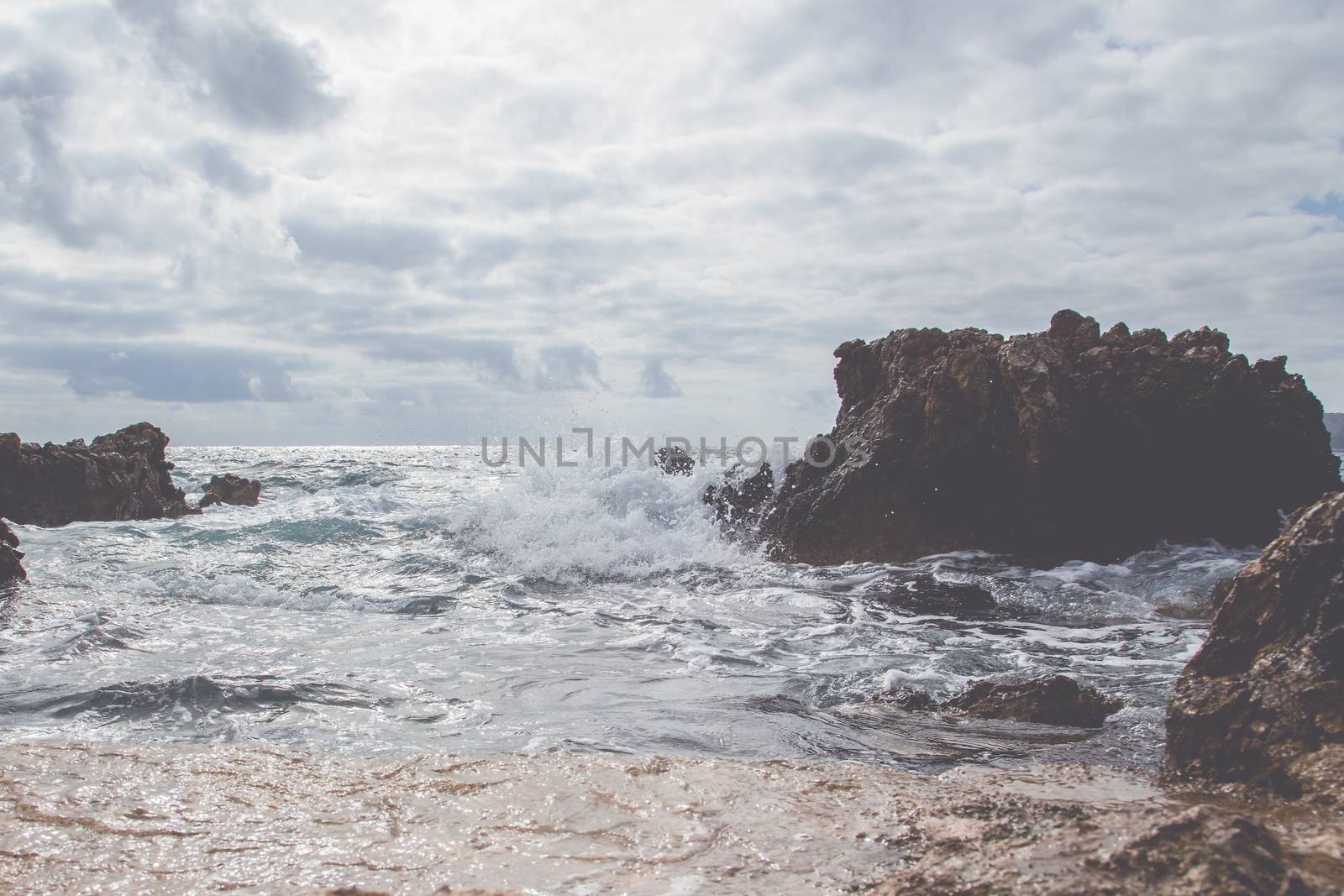 Wave on the coast of Mallorca
 by sandra_fotodesign