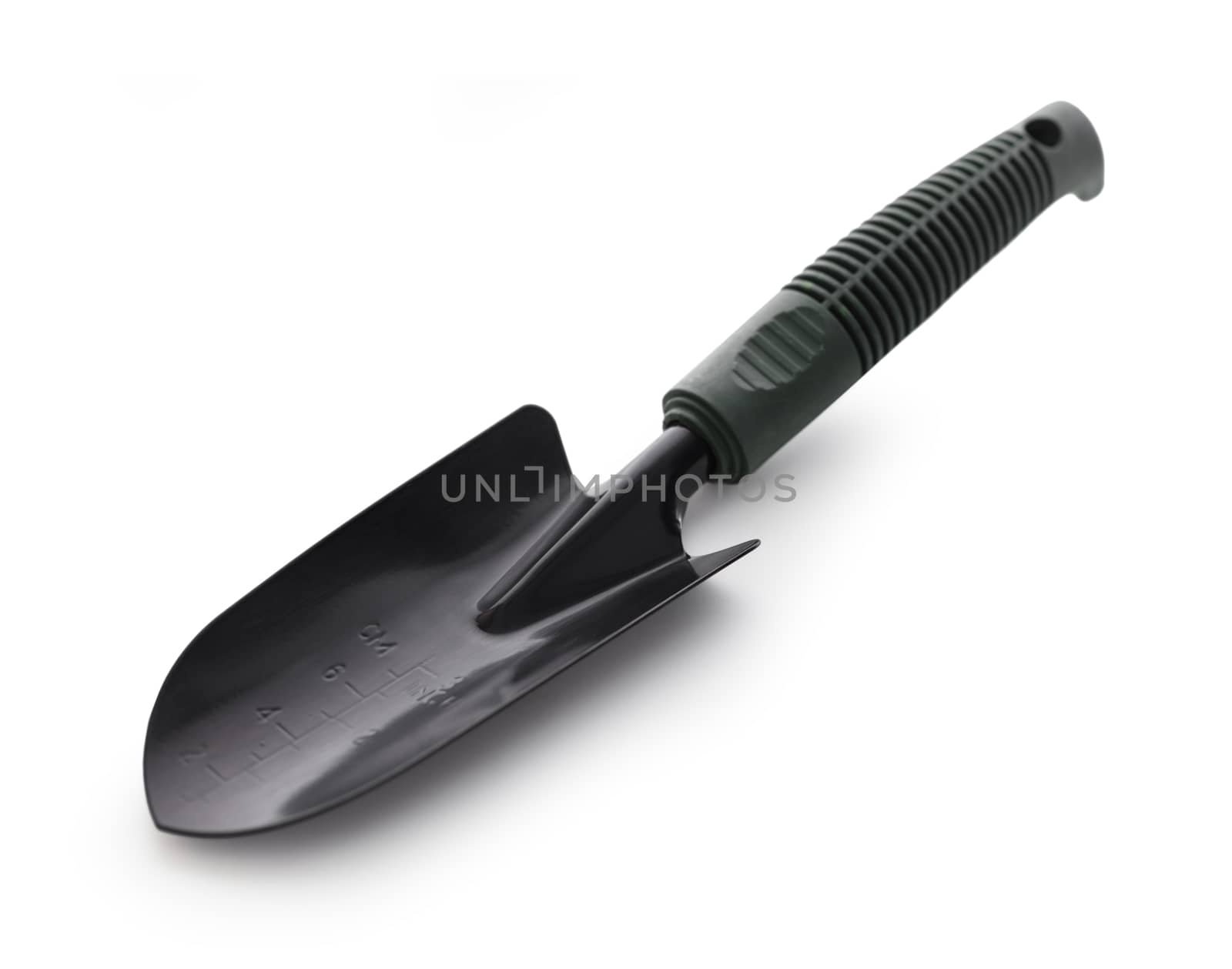 garden tool shovel on white isolated background