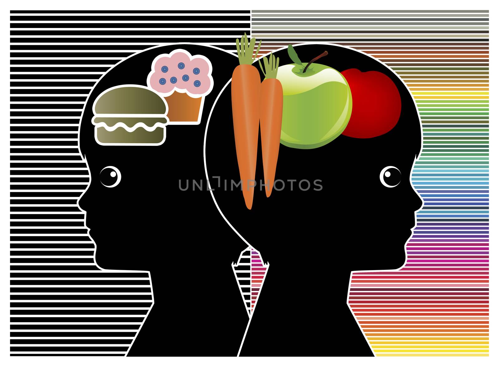Difference between healthy and junk food affecting the brain activities and performance