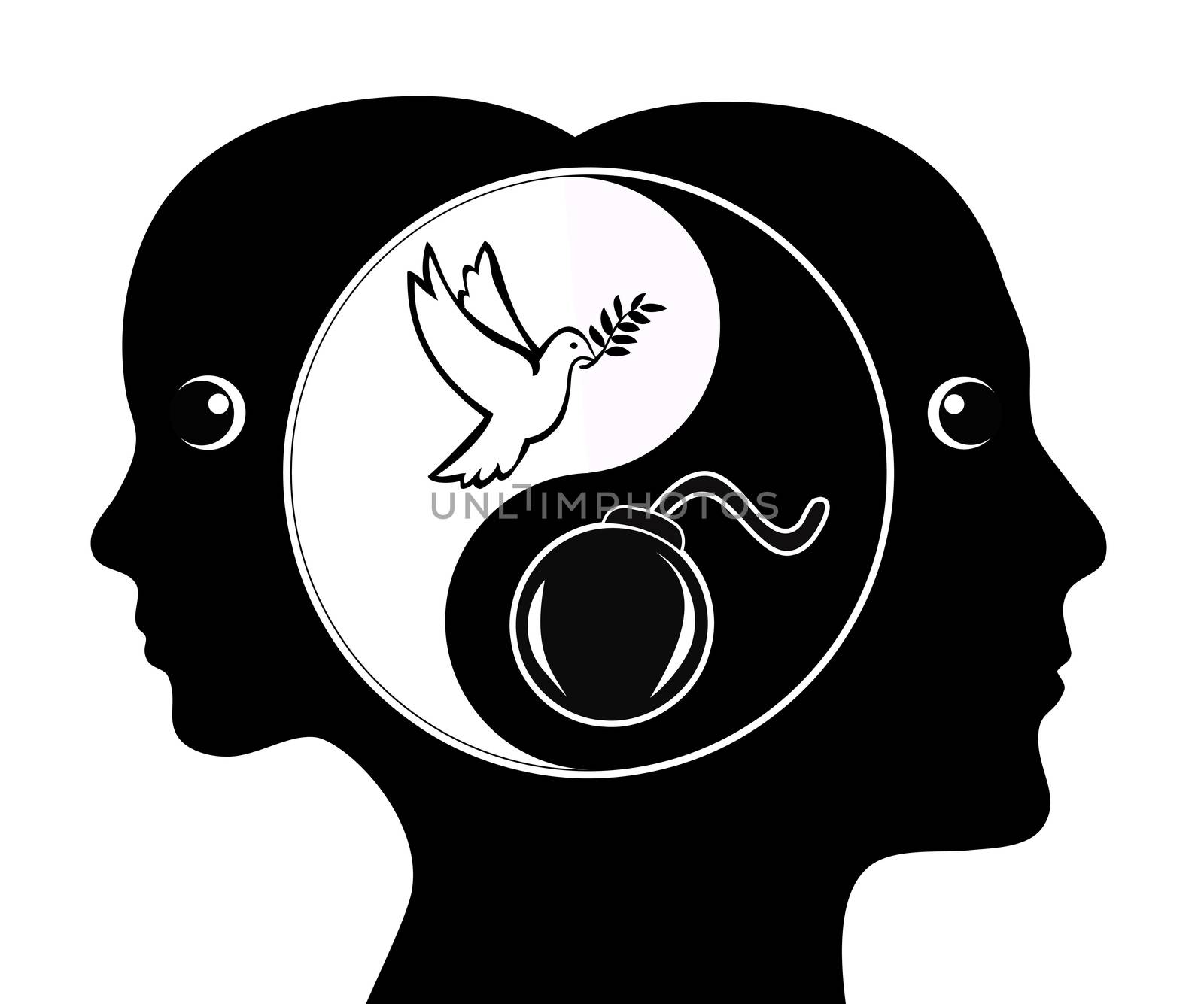 Male and Female are like Yin and Yang.

