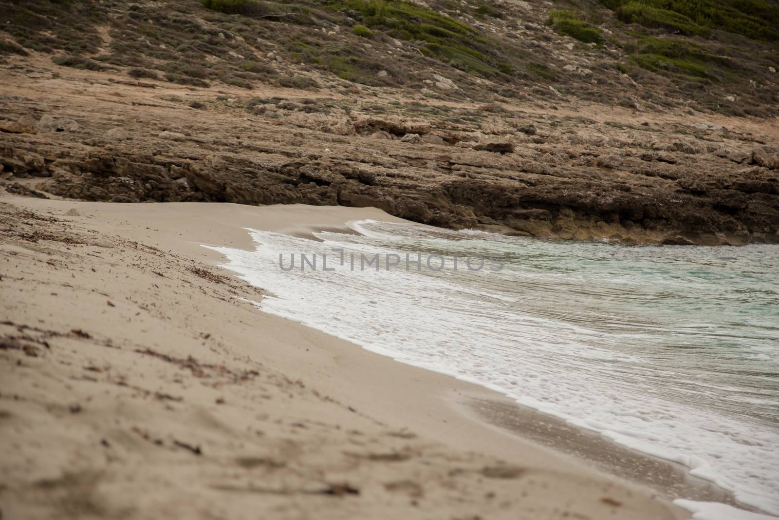 Wave on the coast of Mallorca
