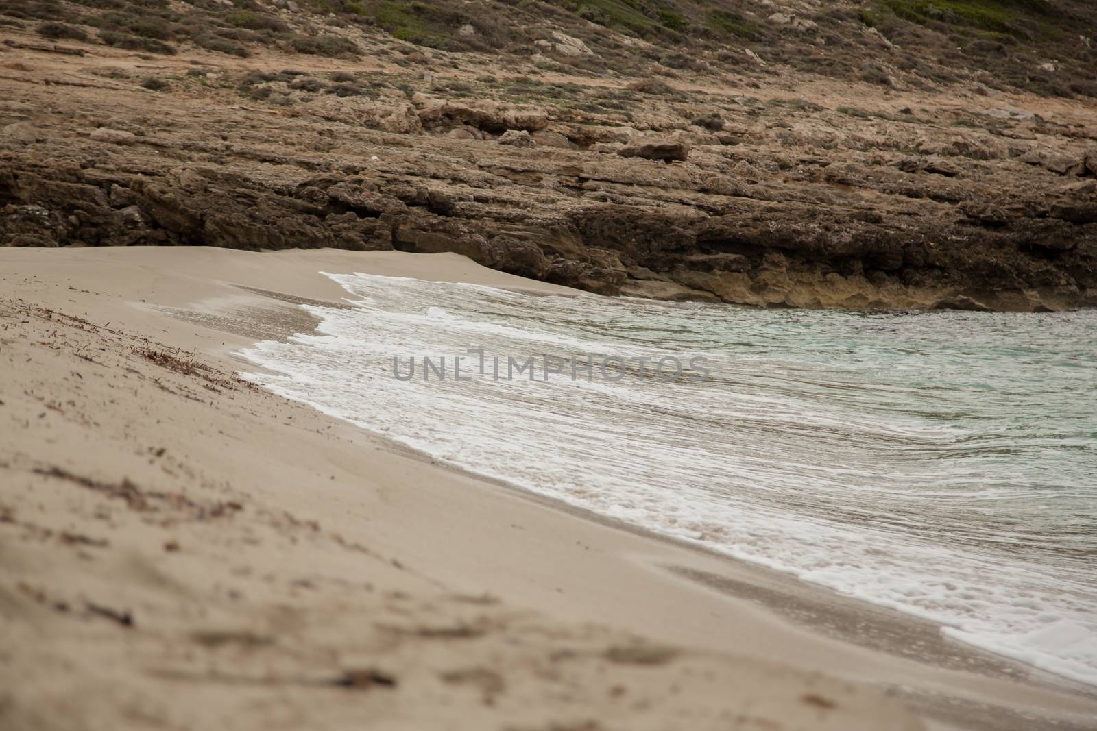 Wave on the coast of Mallorca
