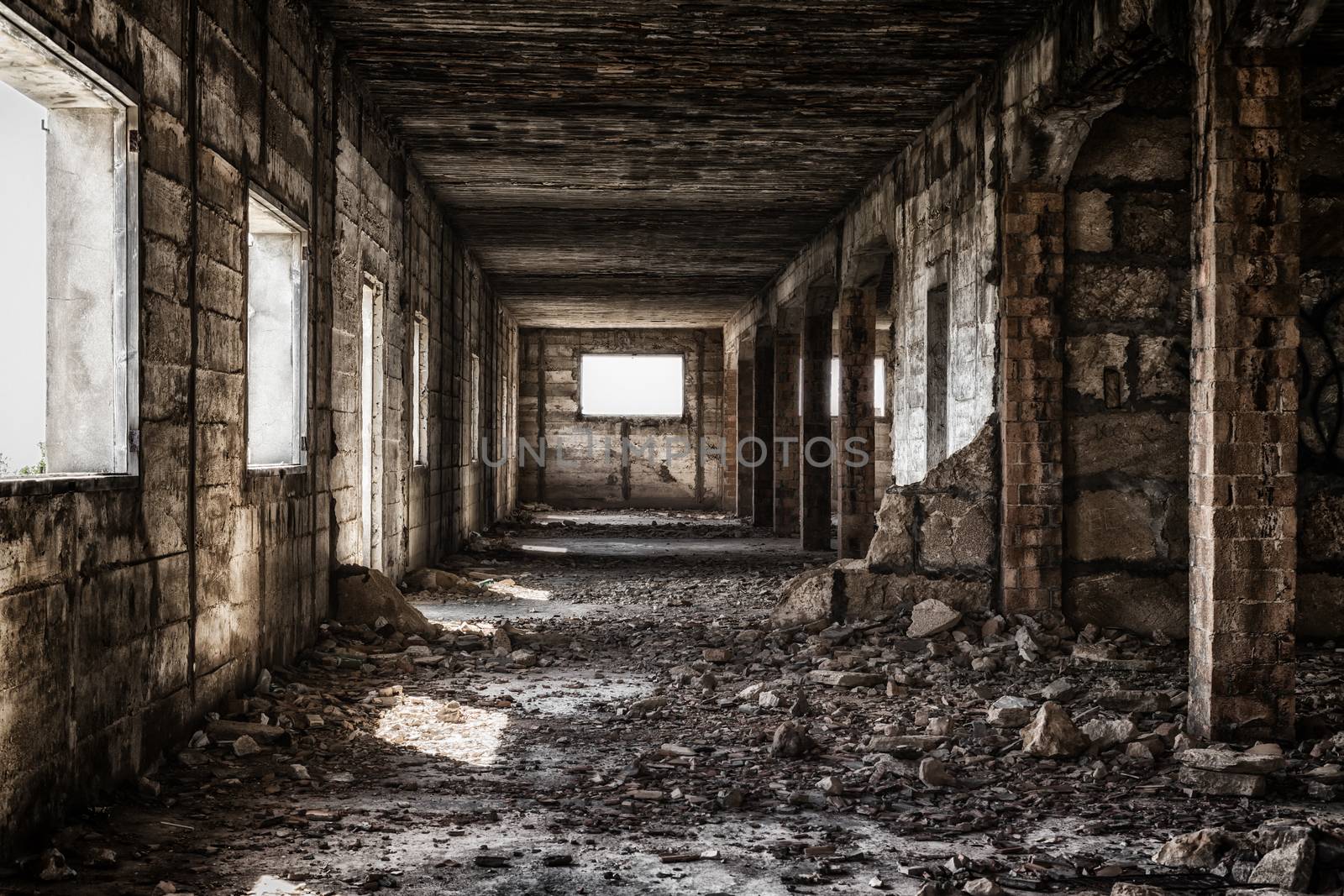 Old factory building, lost place dark style by sandra_fotodesign