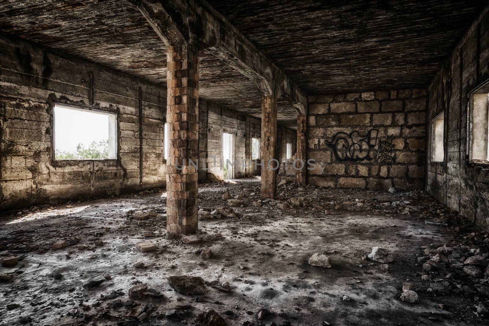 Old factory building, lost place dark style by sandra_fotodesign