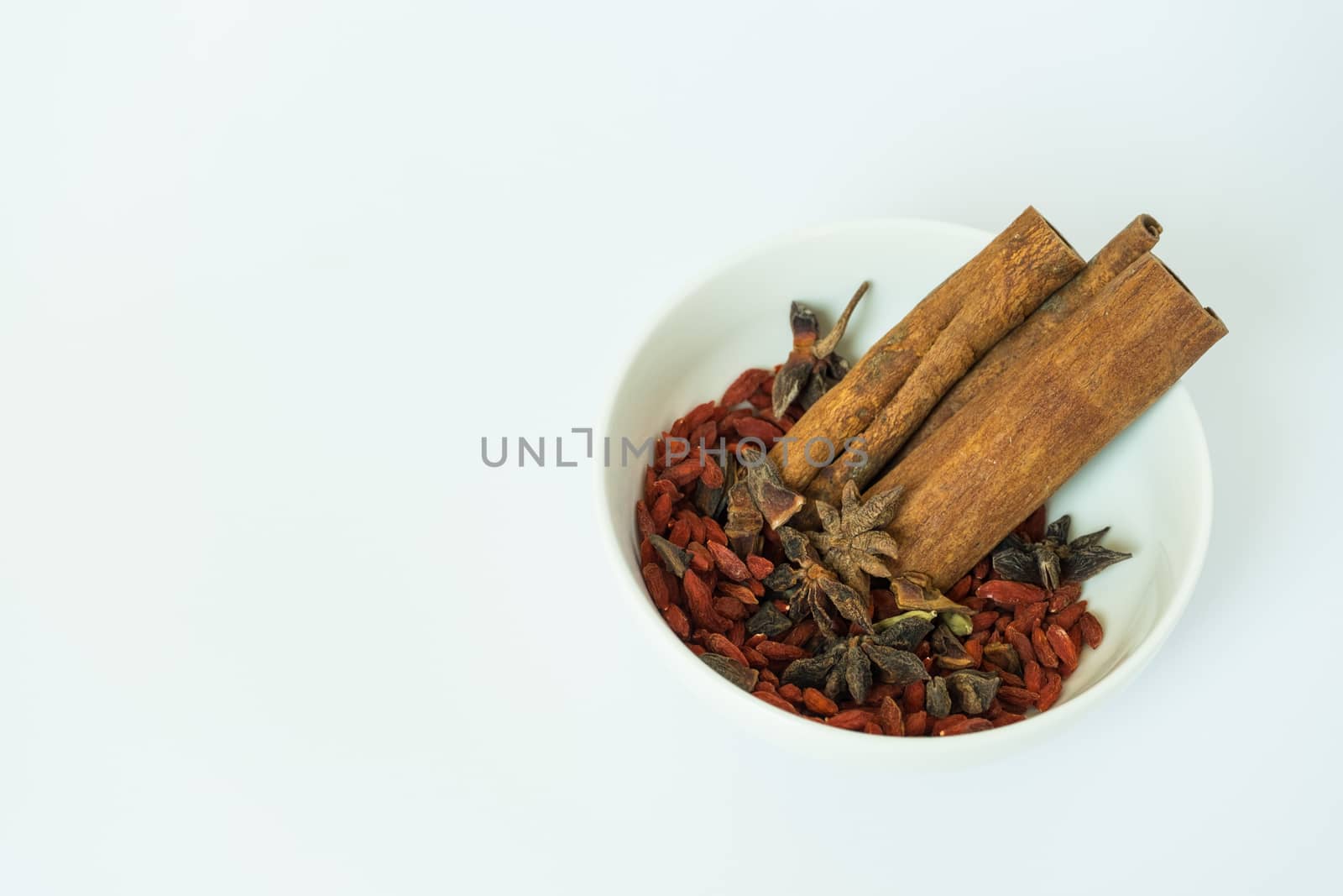 Traditional chinese dried herbs used for cooking