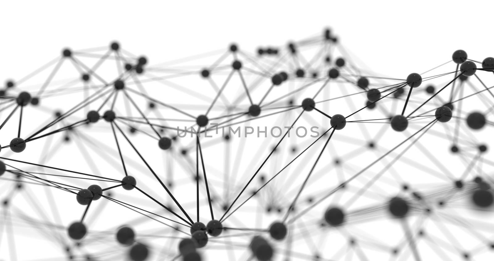 Global network concept. 3D rendering. White background