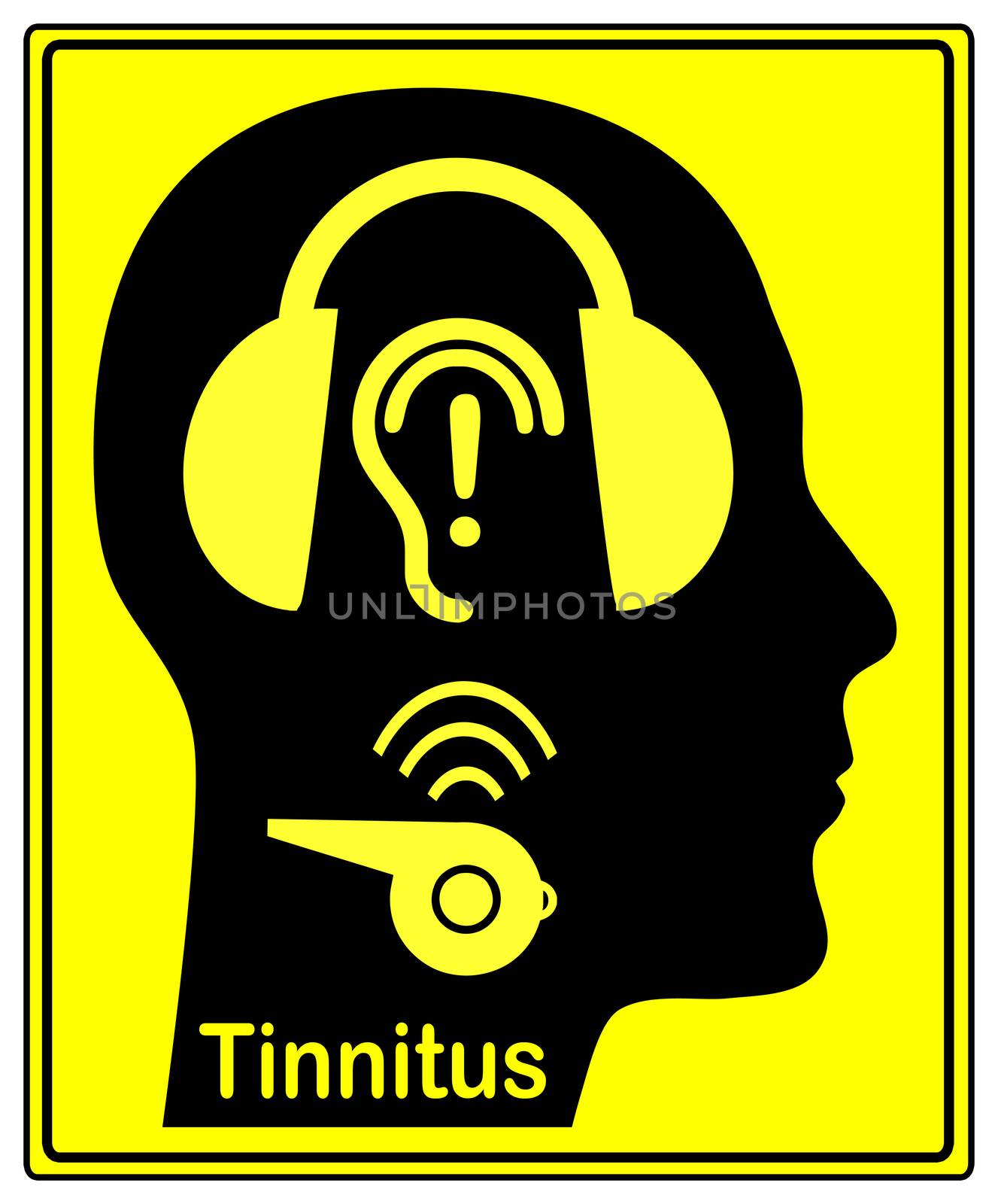 Person wearing hearing protectors to avoid hearing damage like the annoying buzzing and ringing of tinnitus