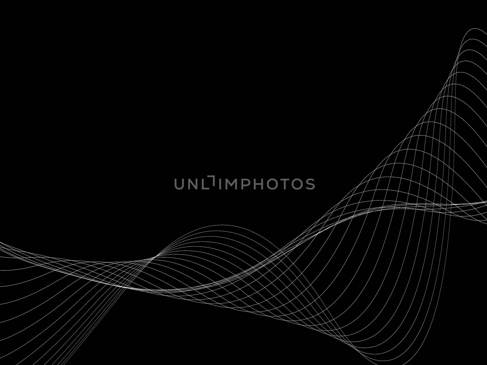 Dark abstract background with a glowing abstract waves by teerawit