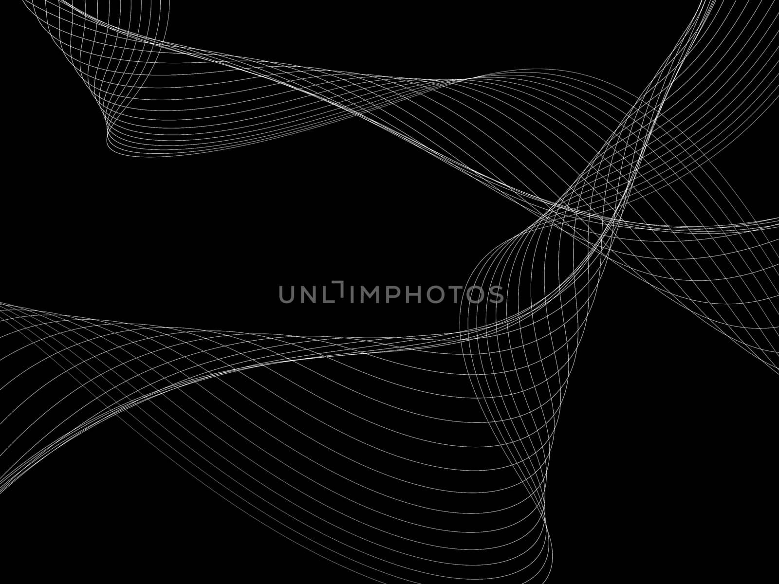 Dark abstract background with a glowing abstract waves by teerawit