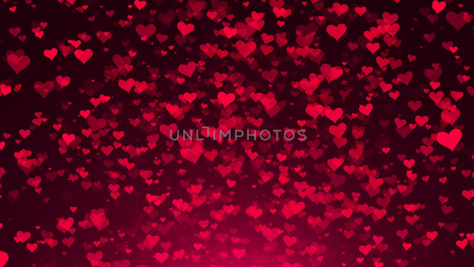 Abstract background with hearts. Digital illustration by nolimit046