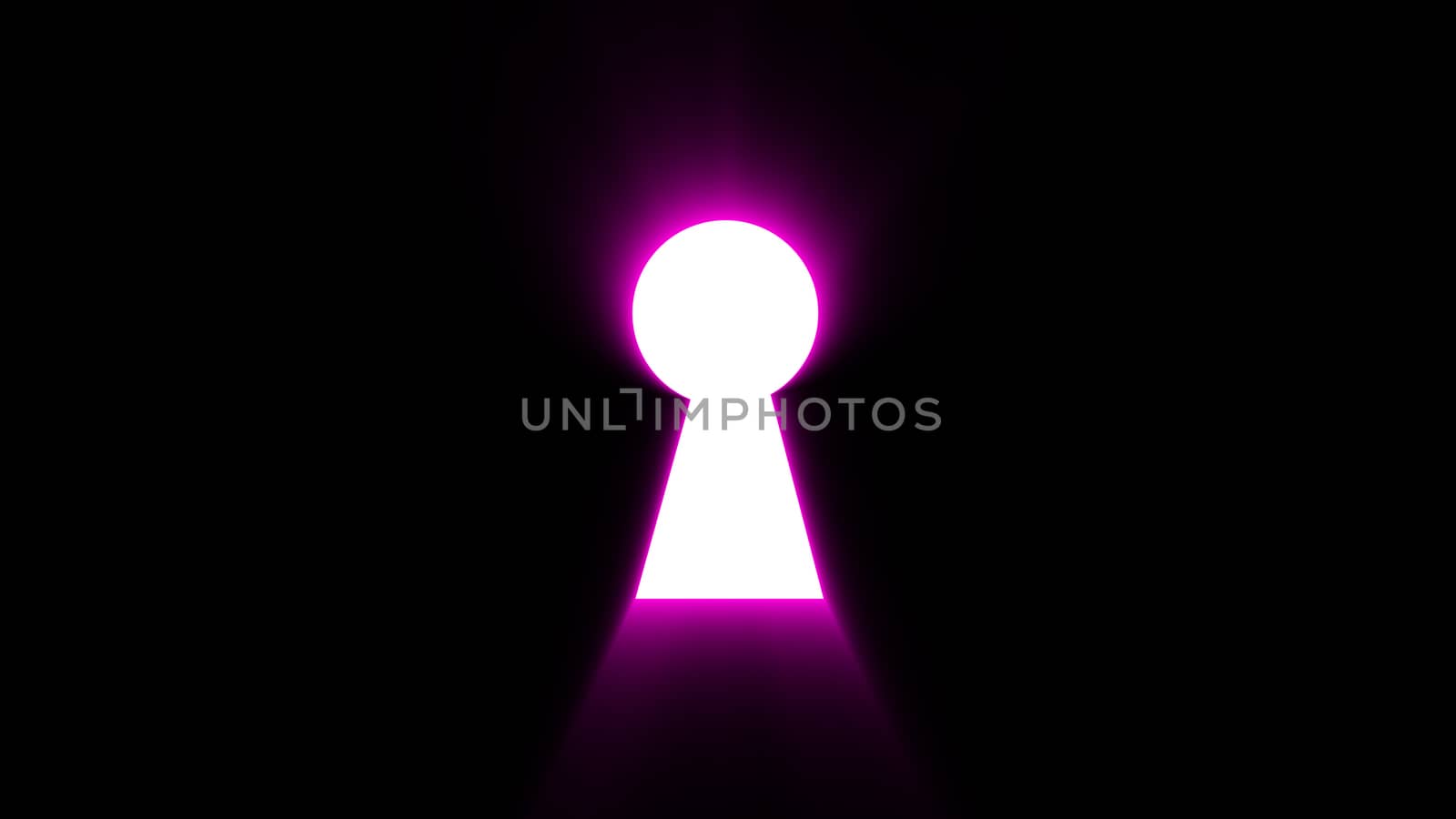 Abstract background with keyhole and shine effect on black background. Digital illustration by nolimit046