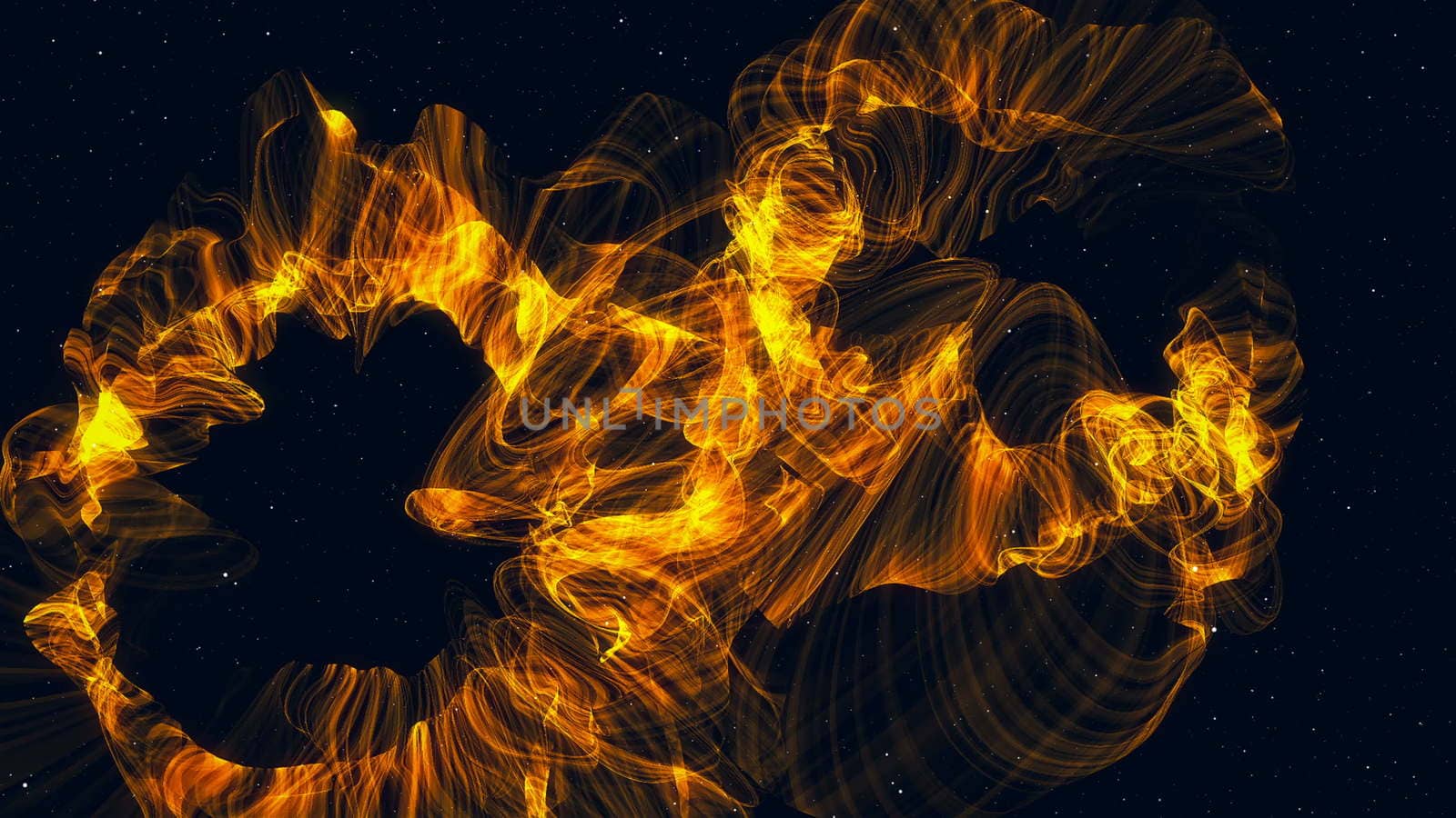 Abstract space background with Nebula. Futuristic backdrop. 3d rendering