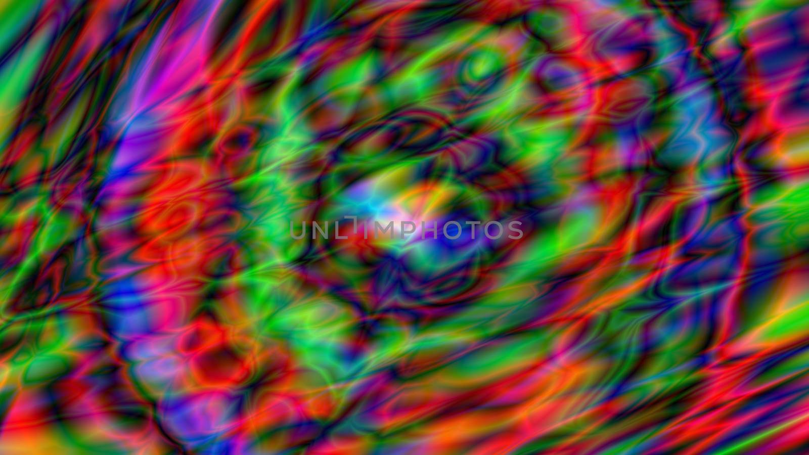 Colorful abstract painted background. Psychedelic art. 3d rendering