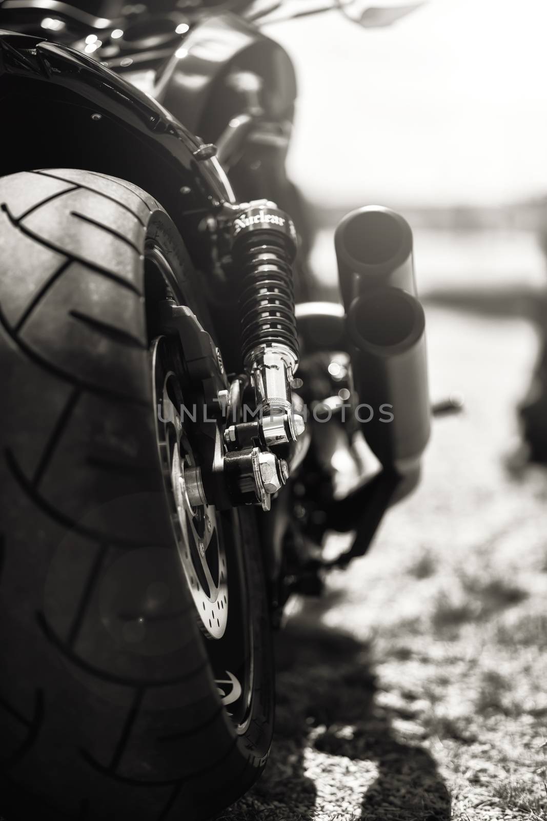 Black motorbike by sandra_fotodesign
