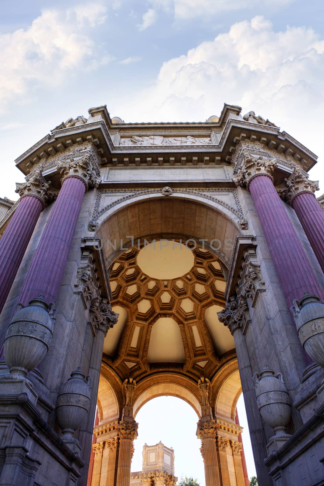 Palace Of Fine Arts, Marina District in San Francisco