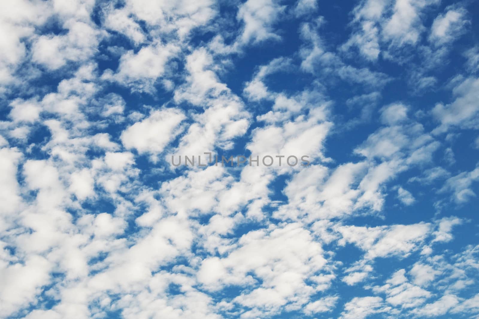 beauty of clouds with the blue sky.