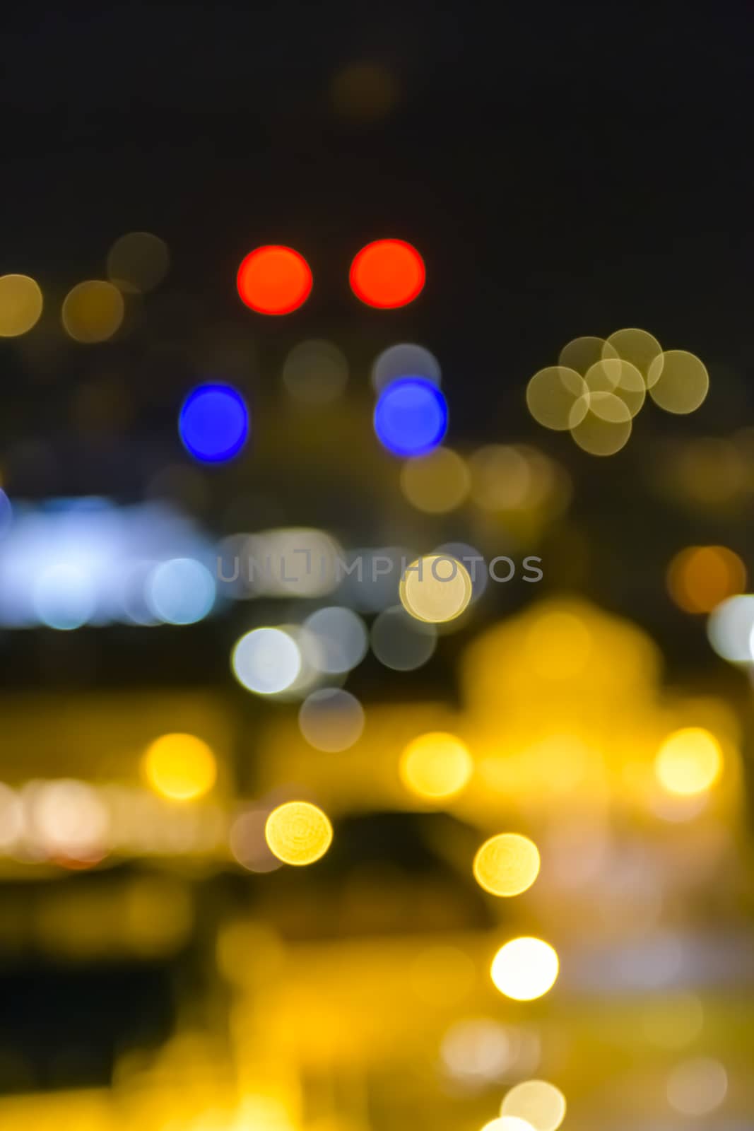 city lights; blurred bokeh; background; colorful