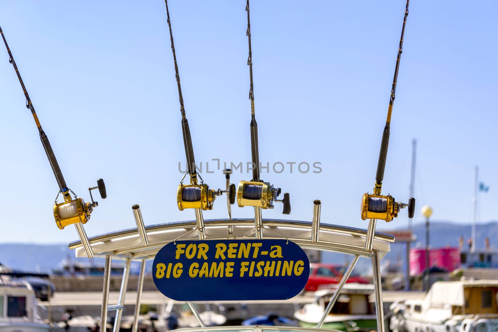 Big game fishing boat and equipment for rent by asafaric