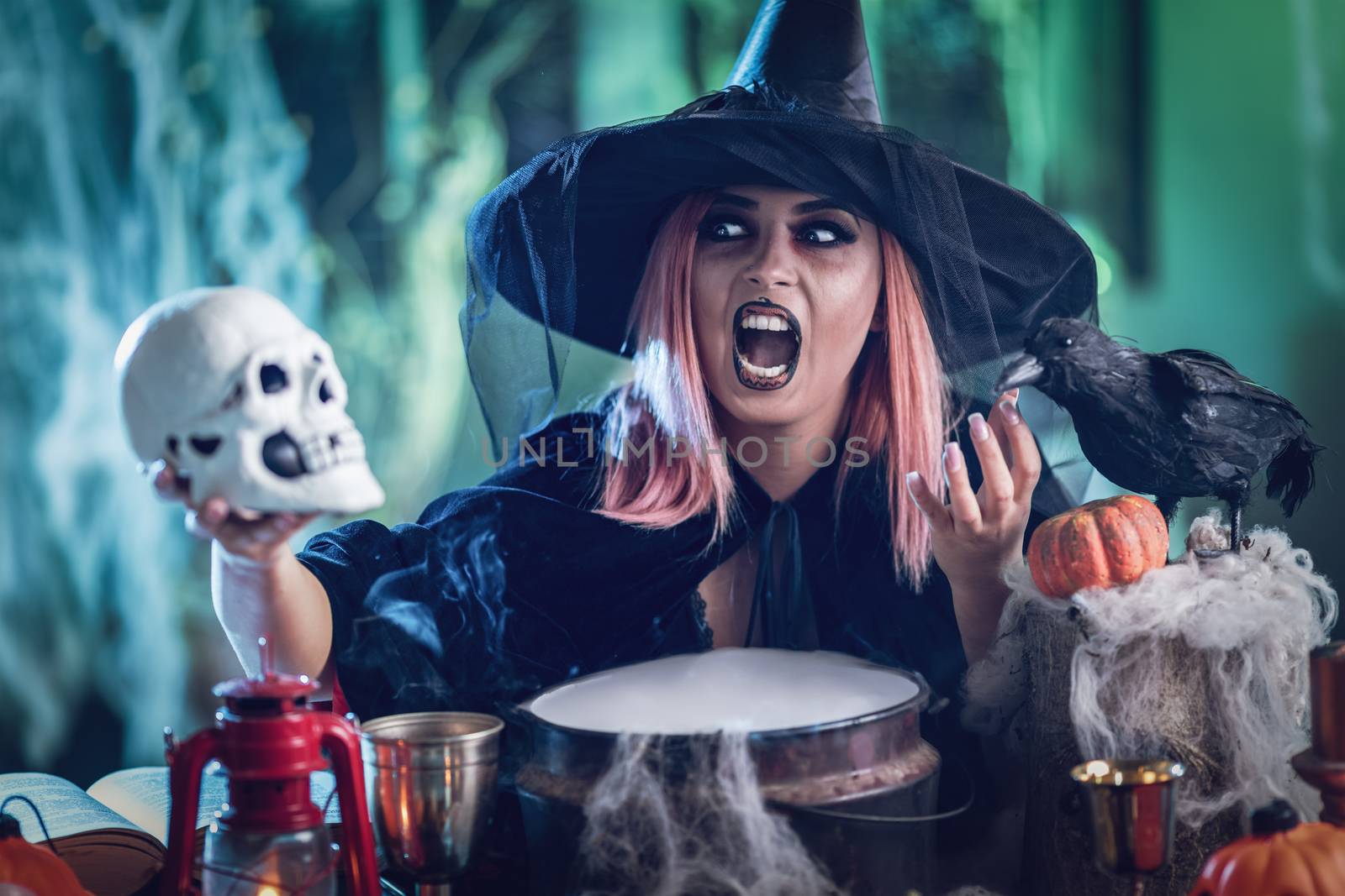 Witch Tellis Magic Words To Skull by MilanMarkovic78