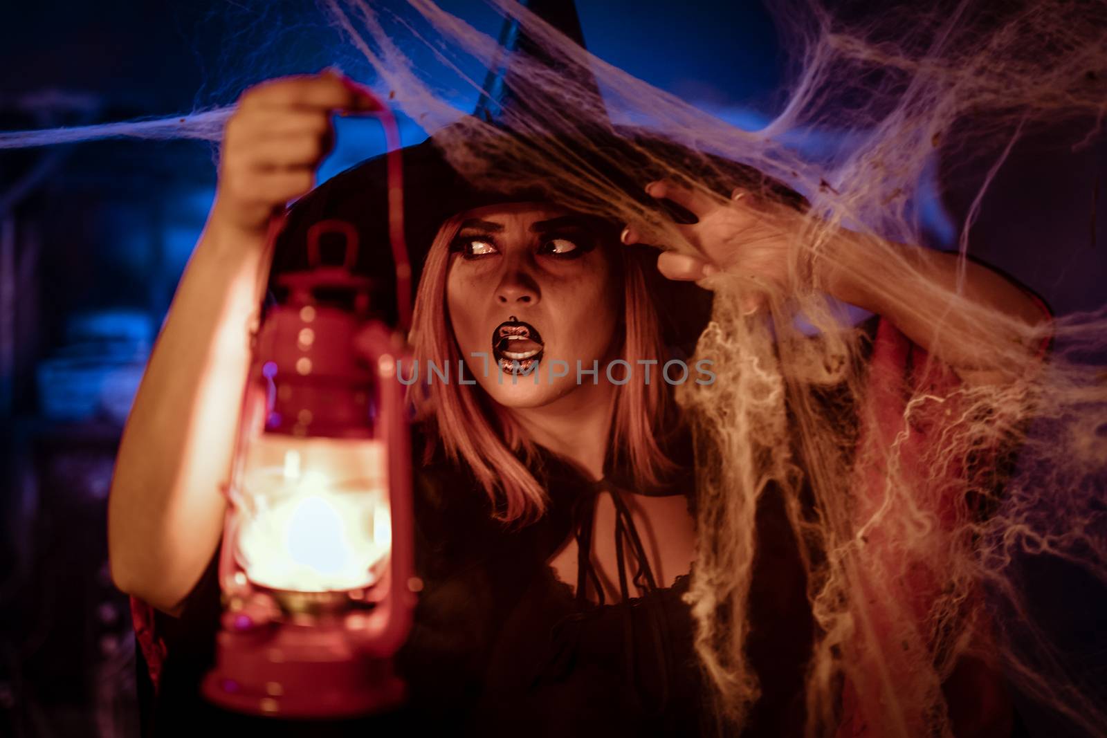 Witch With Lighted Lantern by MilanMarkovic78