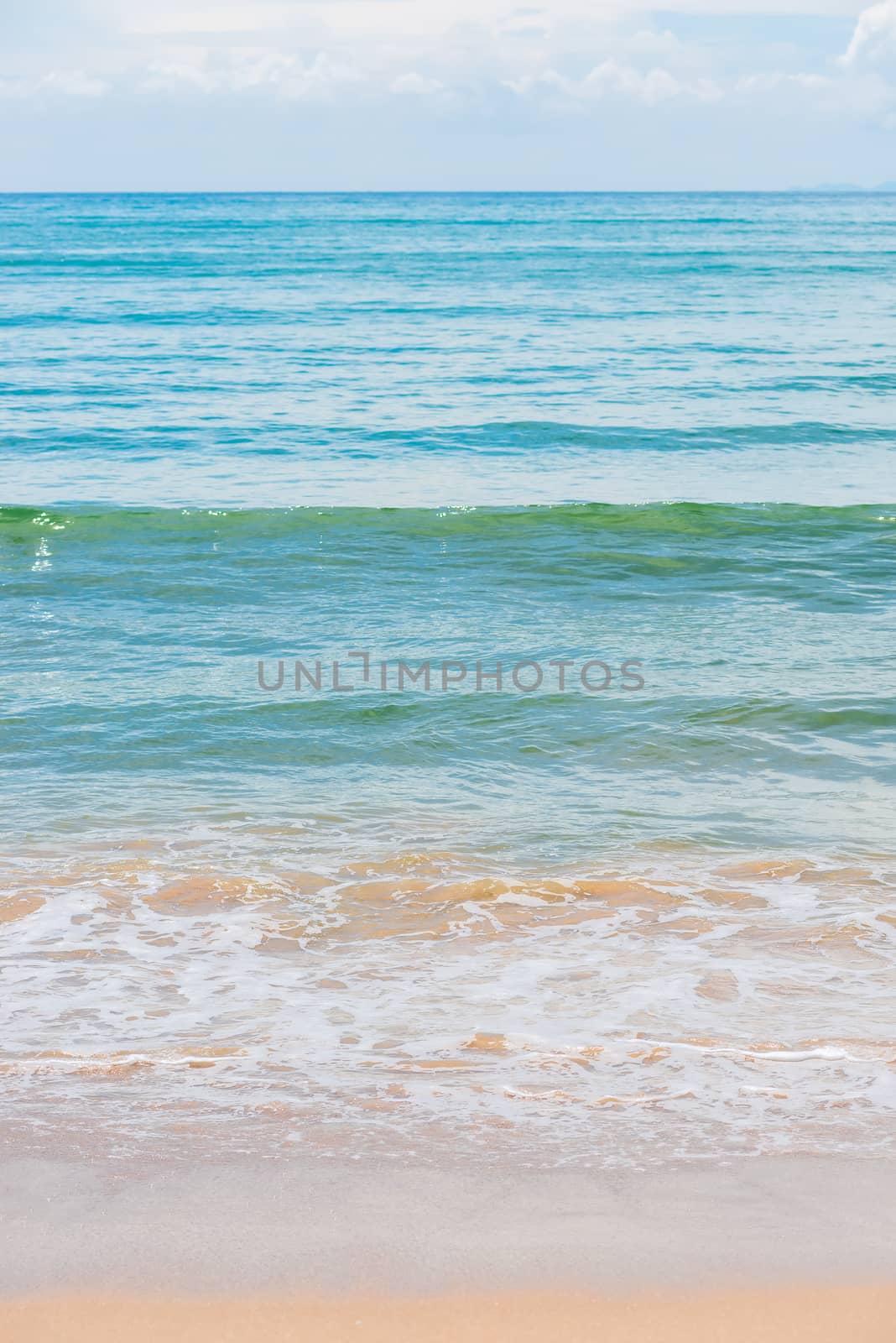 picture of sea water in windless weather at the resort