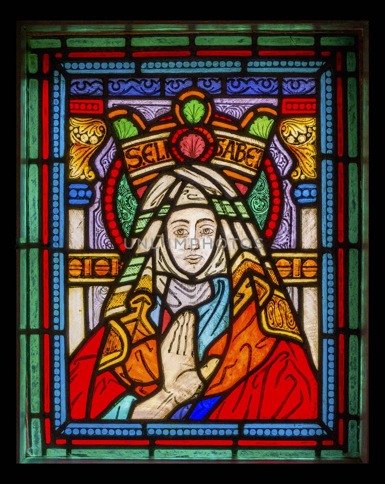 Stained window of St. Elisabeth