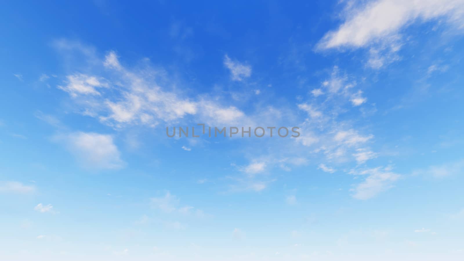 Cloudy blue sky abstract background, blue sky background with tiny clouds, 3d illustration