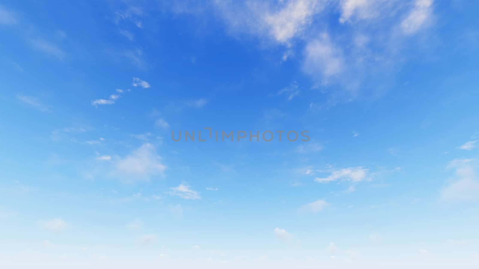 Cloudy blue sky abstract background, blue sky background with tiny clouds, 3d illustration