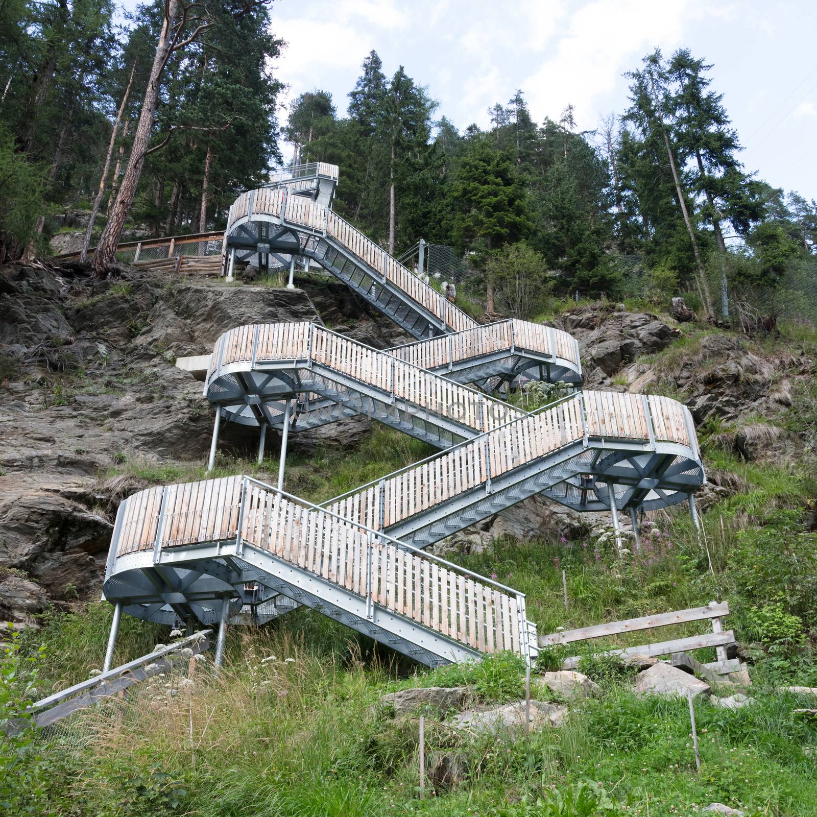 Metal stairs - Bridge by michaklootwijk