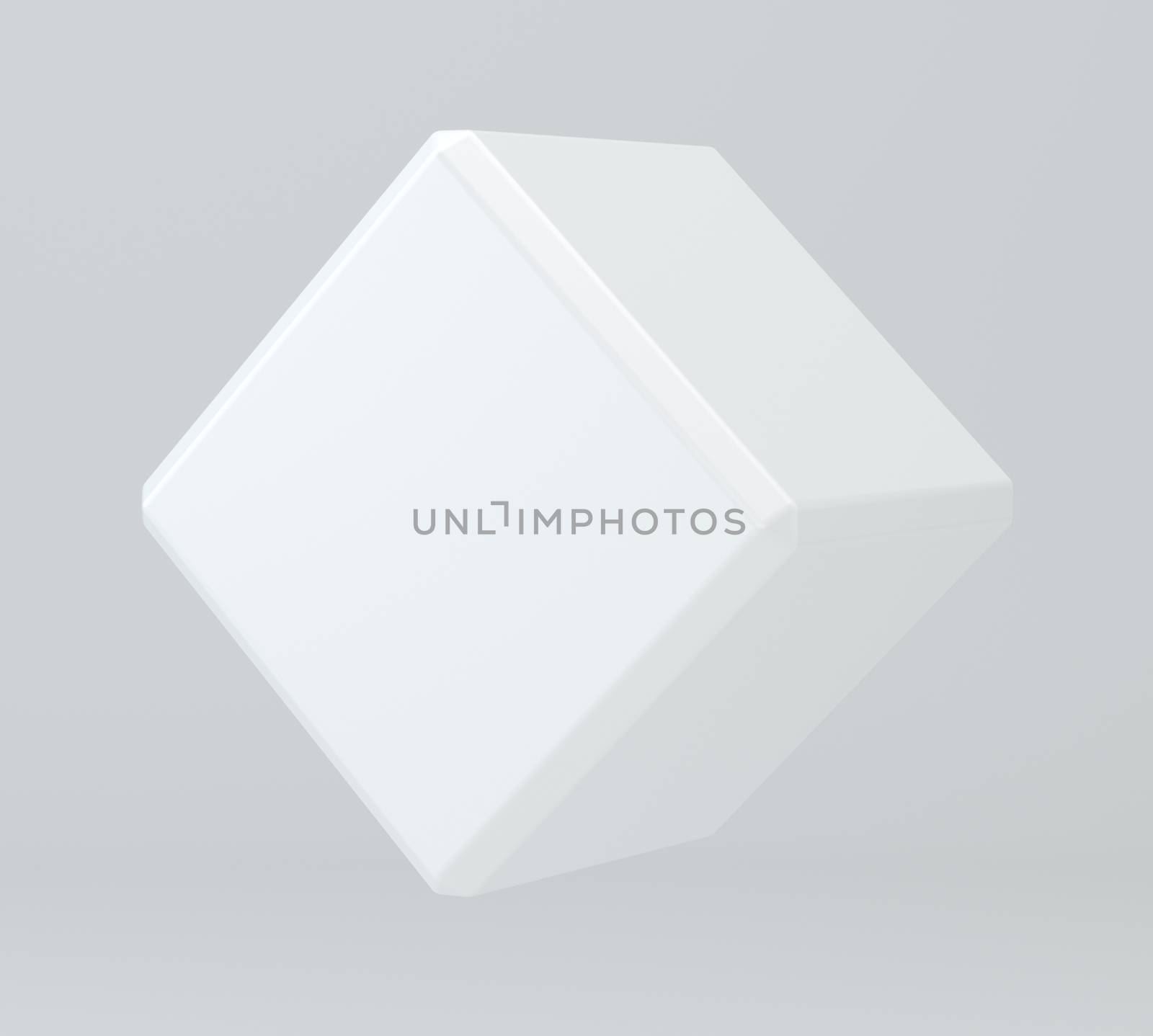 White cube on background sudio by Mirexon