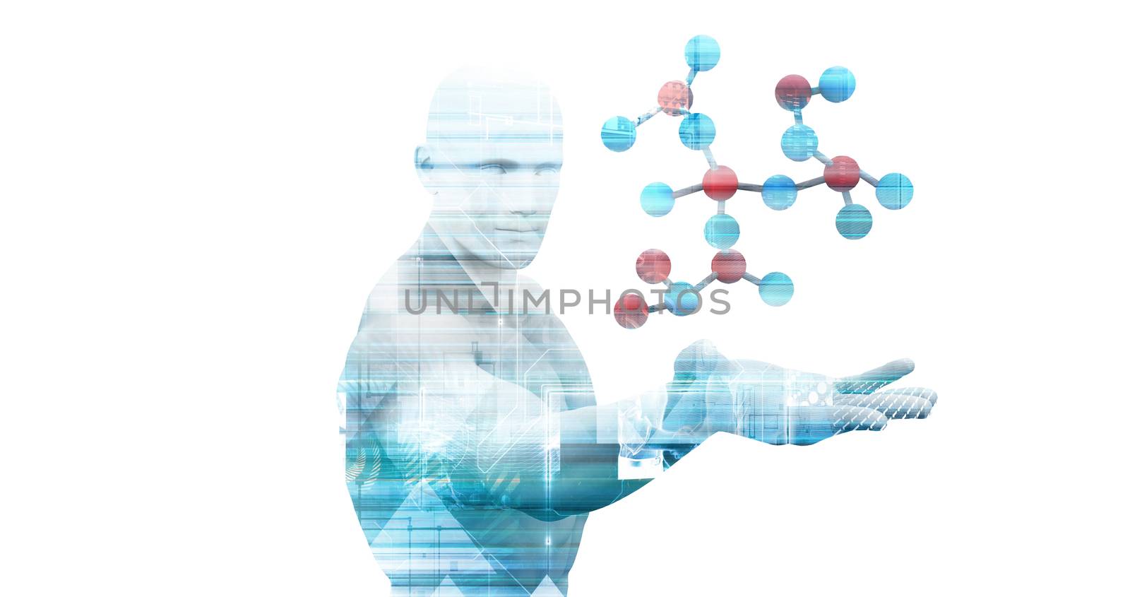 Abstract Science Medical Background as a Concept