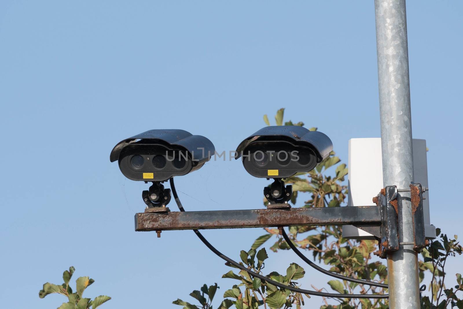 Parking CCTV cameras by riverheron_photos