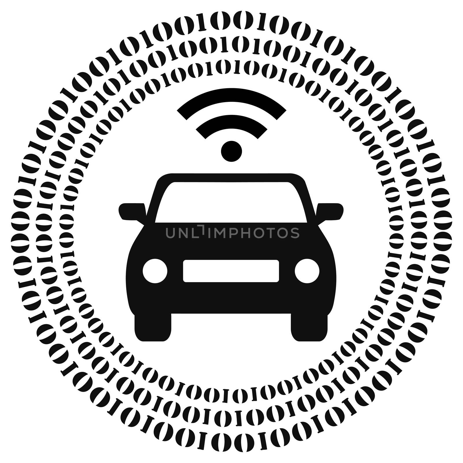 Concept sign of driverless cars and self driving vehicles