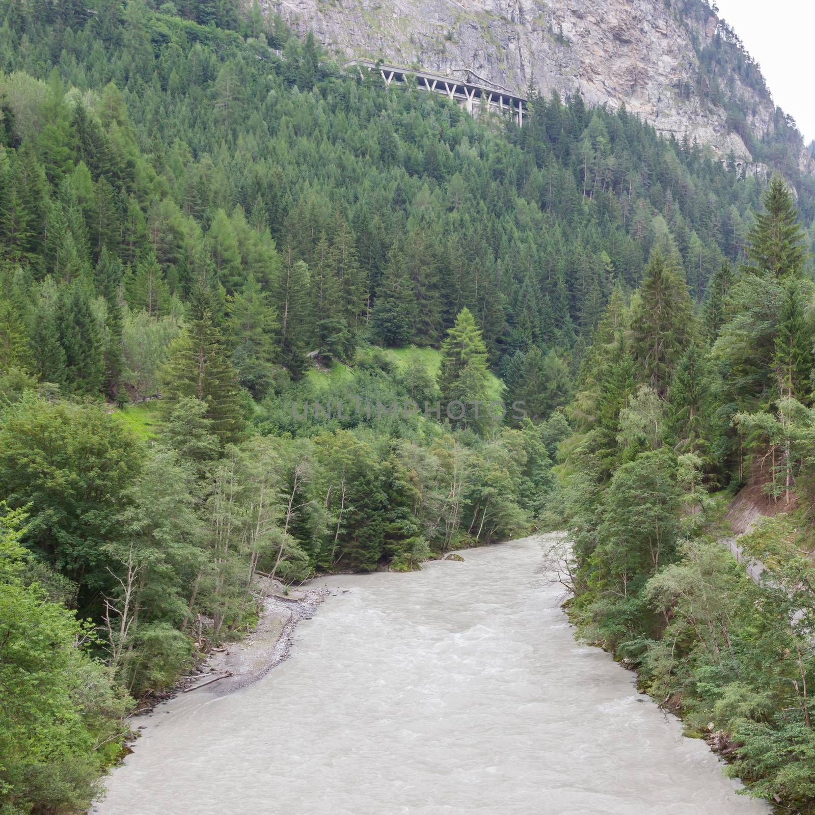 Alpine pathway in southern Austria - Nauders, Tirol