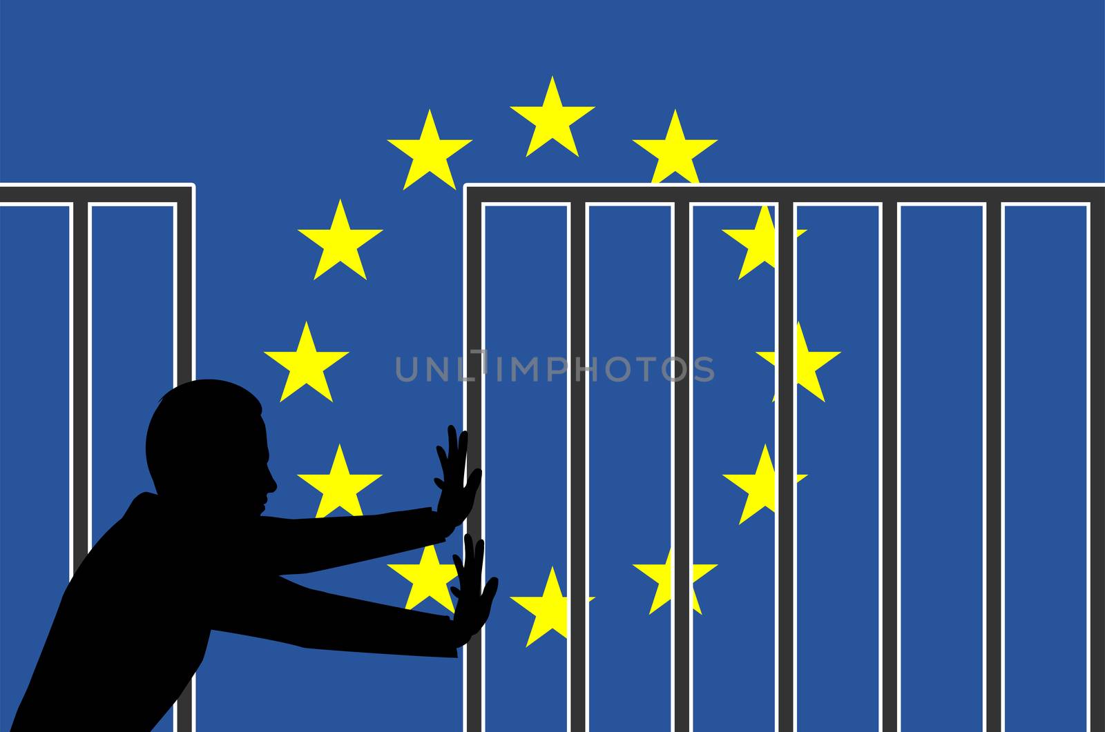 Open Border for Fortress Europe by Bambara
