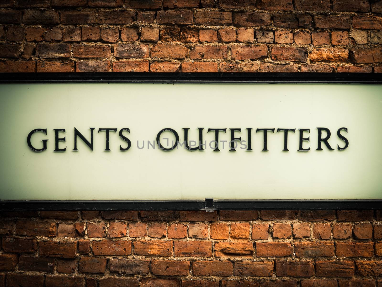 Vintage Gents Outfitters Sign by mrdoomits