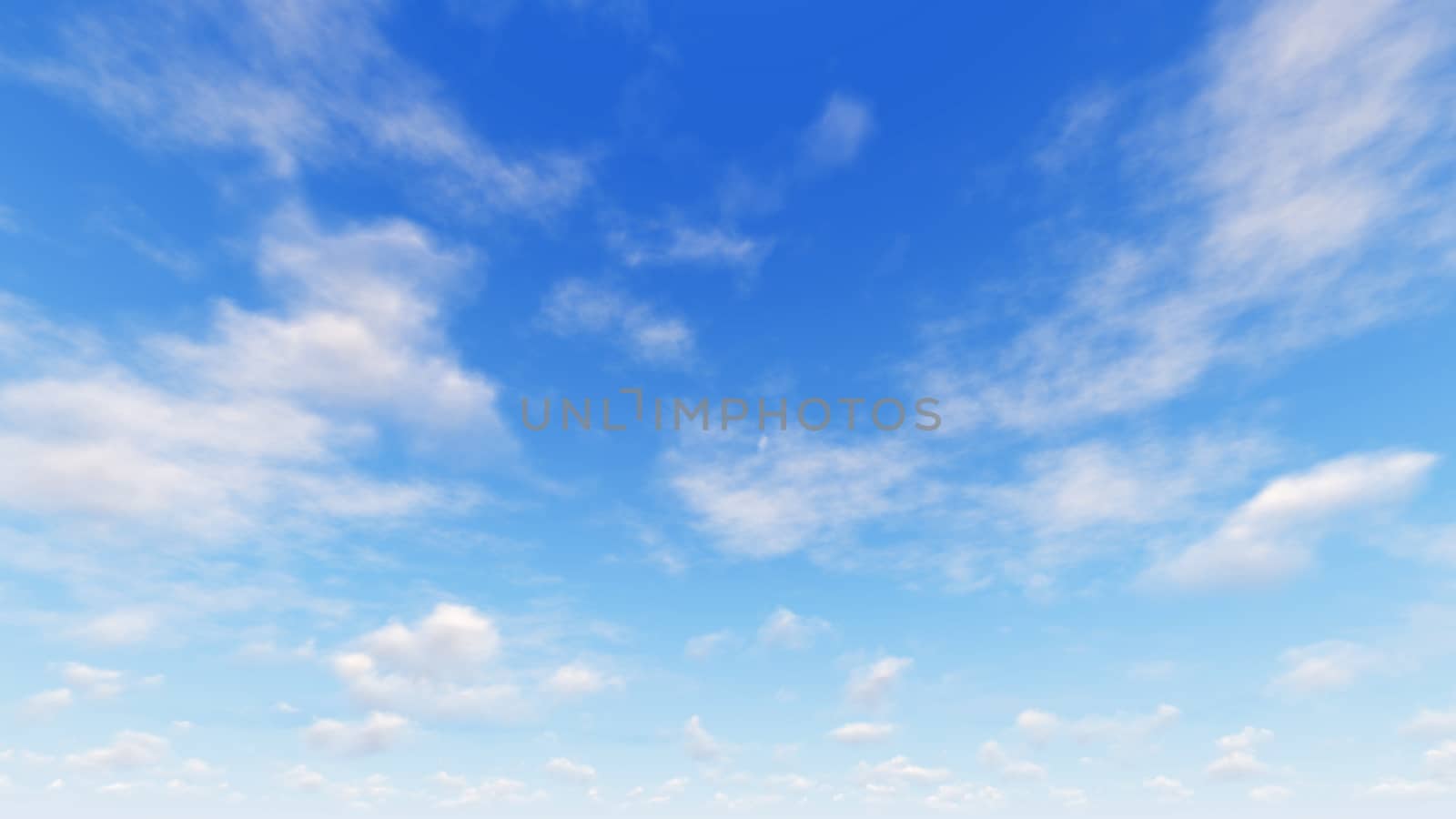 Cloudy blue sky abstract background, blue sky background with tiny clouds, 3d illustration