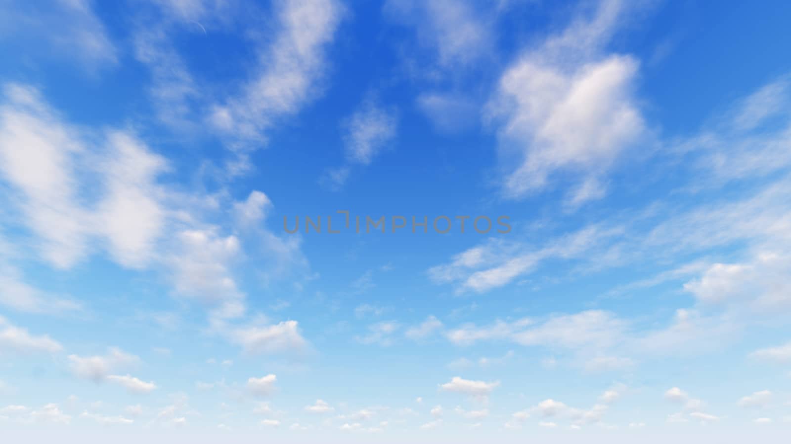 Cloudy blue sky abstract background, blue sky background with tiny clouds, 3d illustration