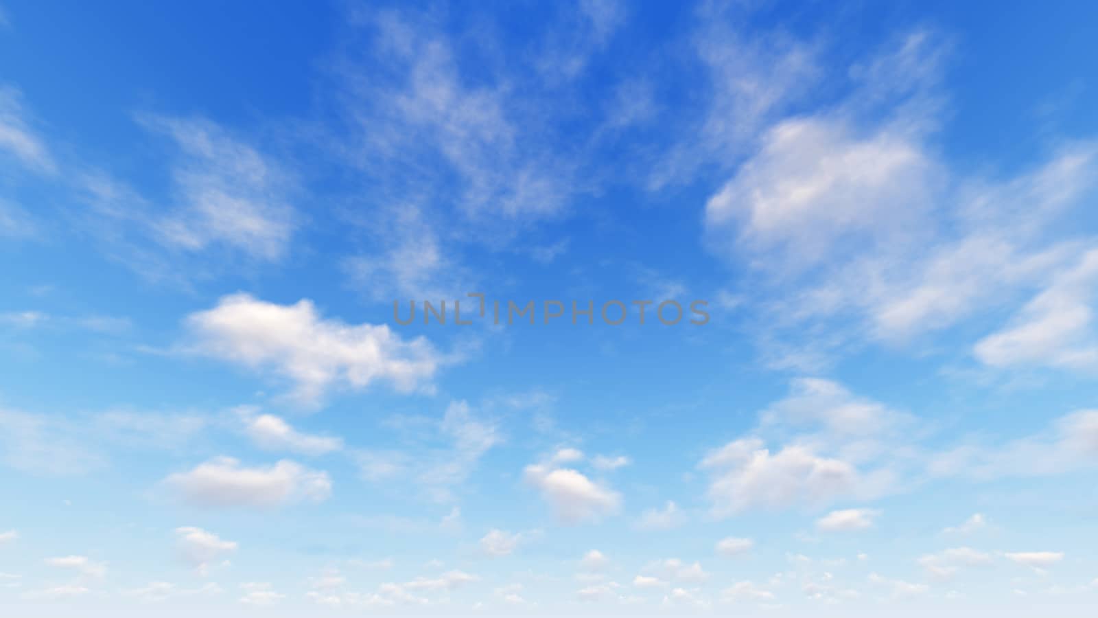 Cloudy blue sky abstract background, blue sky background with tiny clouds, 3d illustration