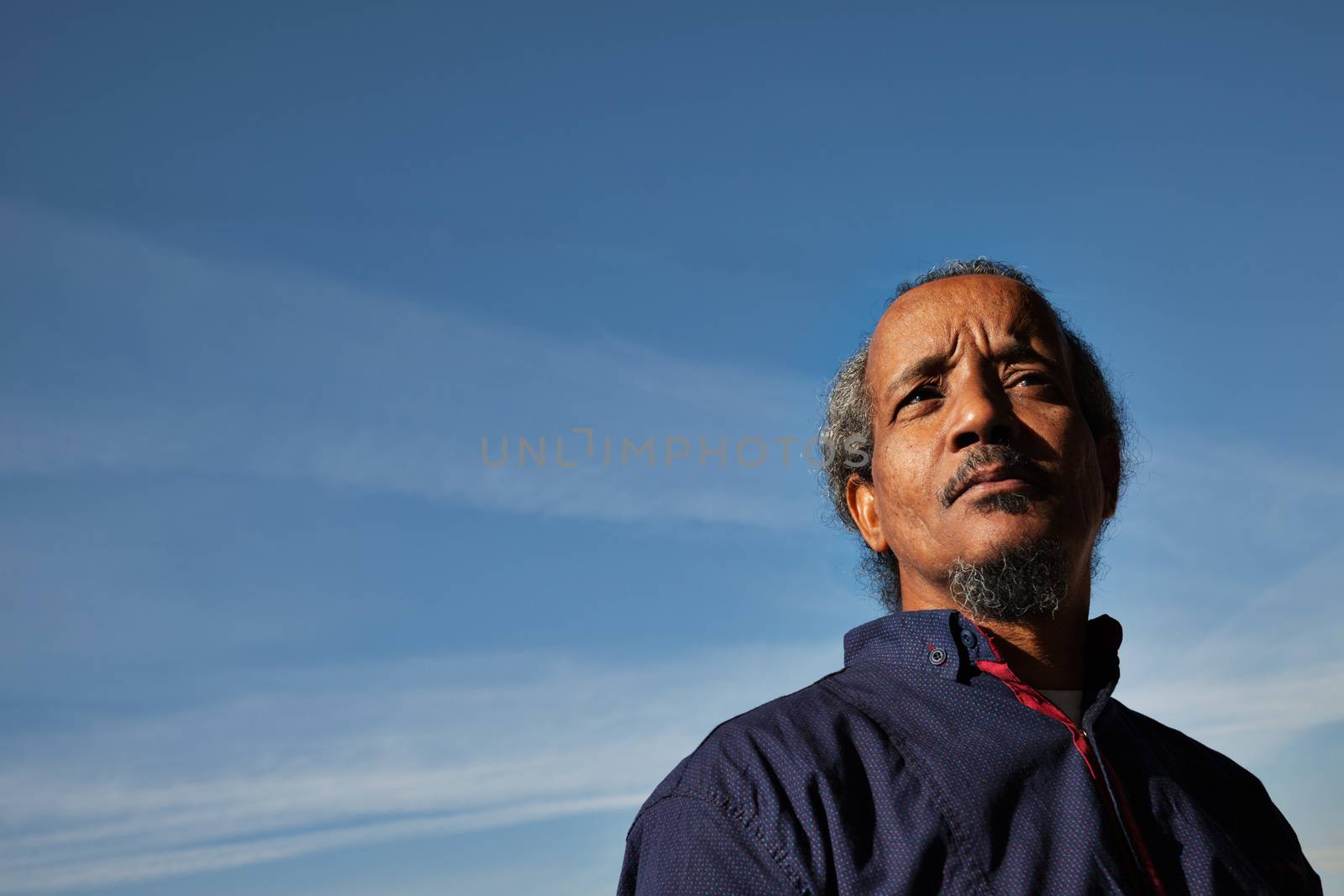 rasta man black portrait sky by vilevi