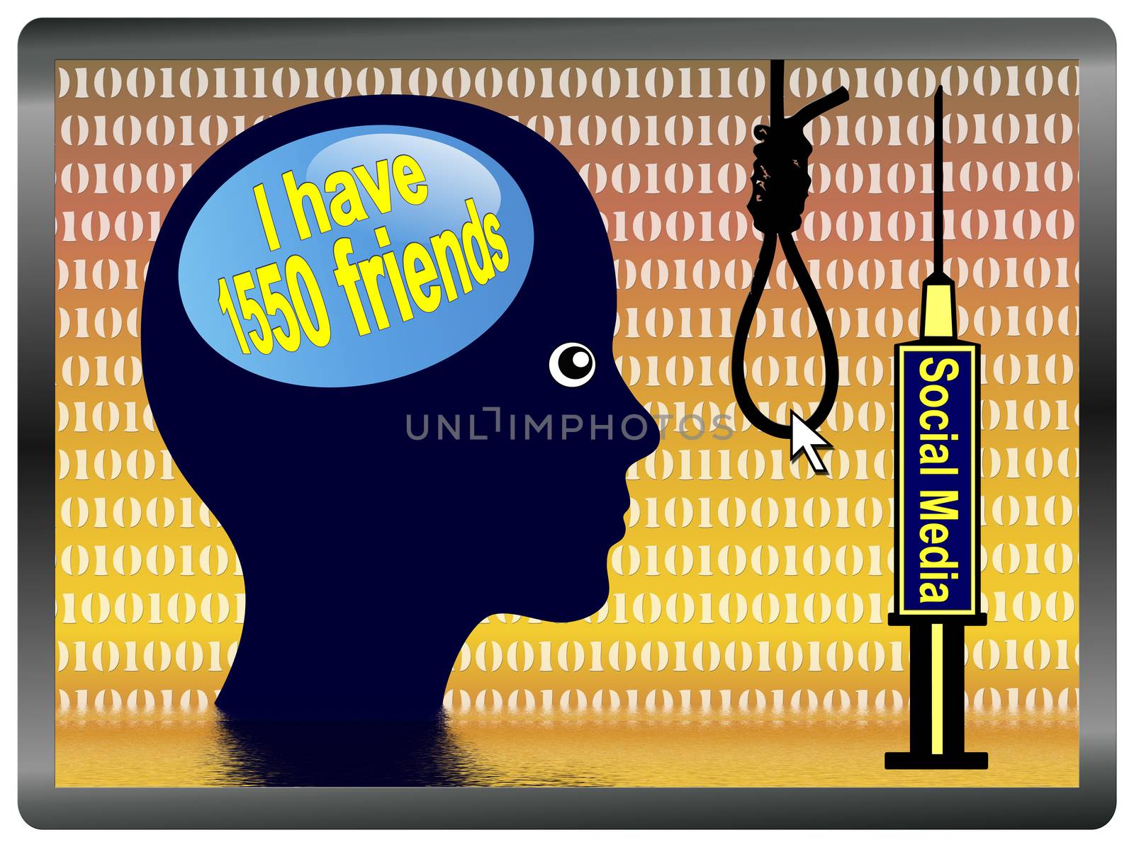 Social Network is turning a world of make believe with illusory friends which can lead to depressive disorder