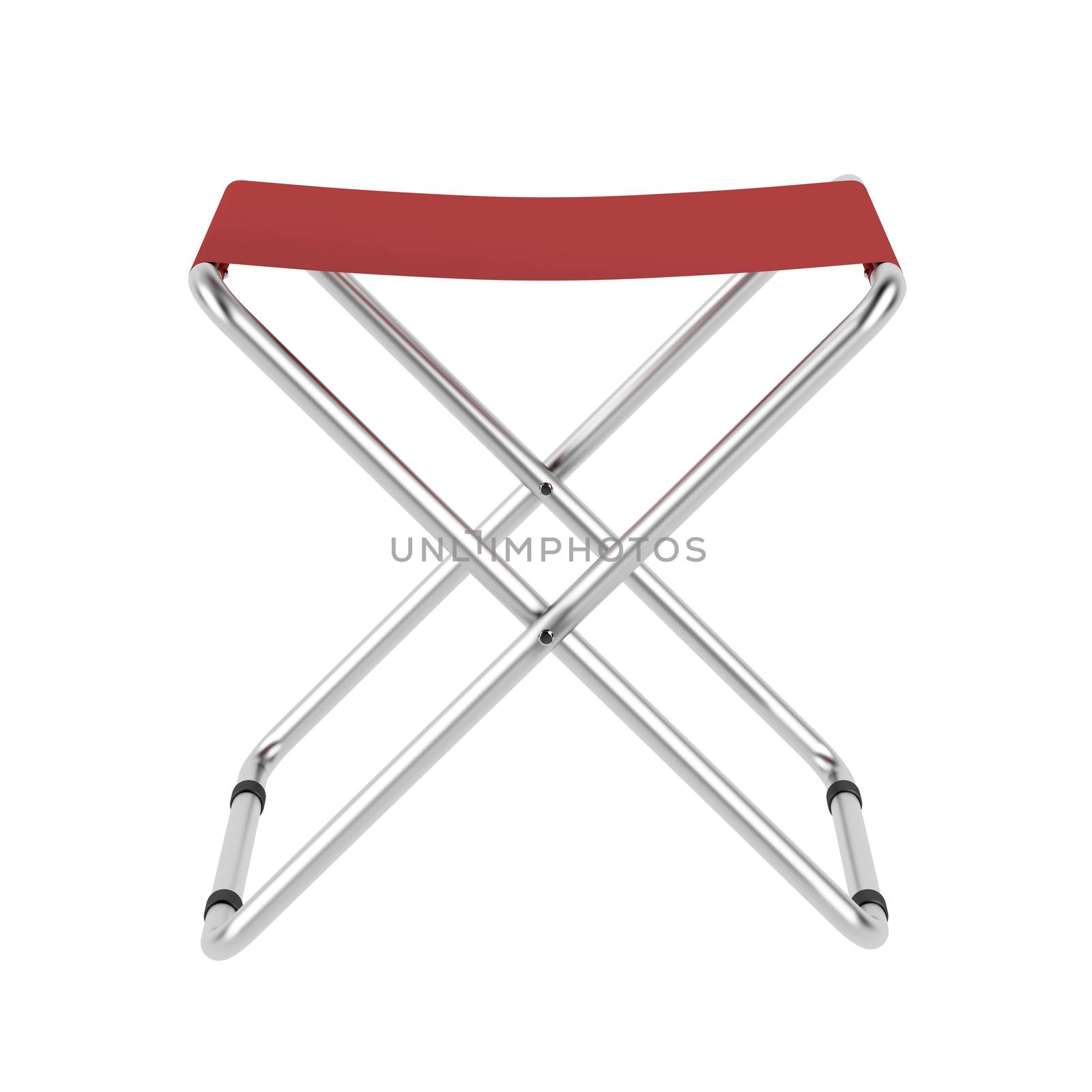 Folding chair isolated on white background