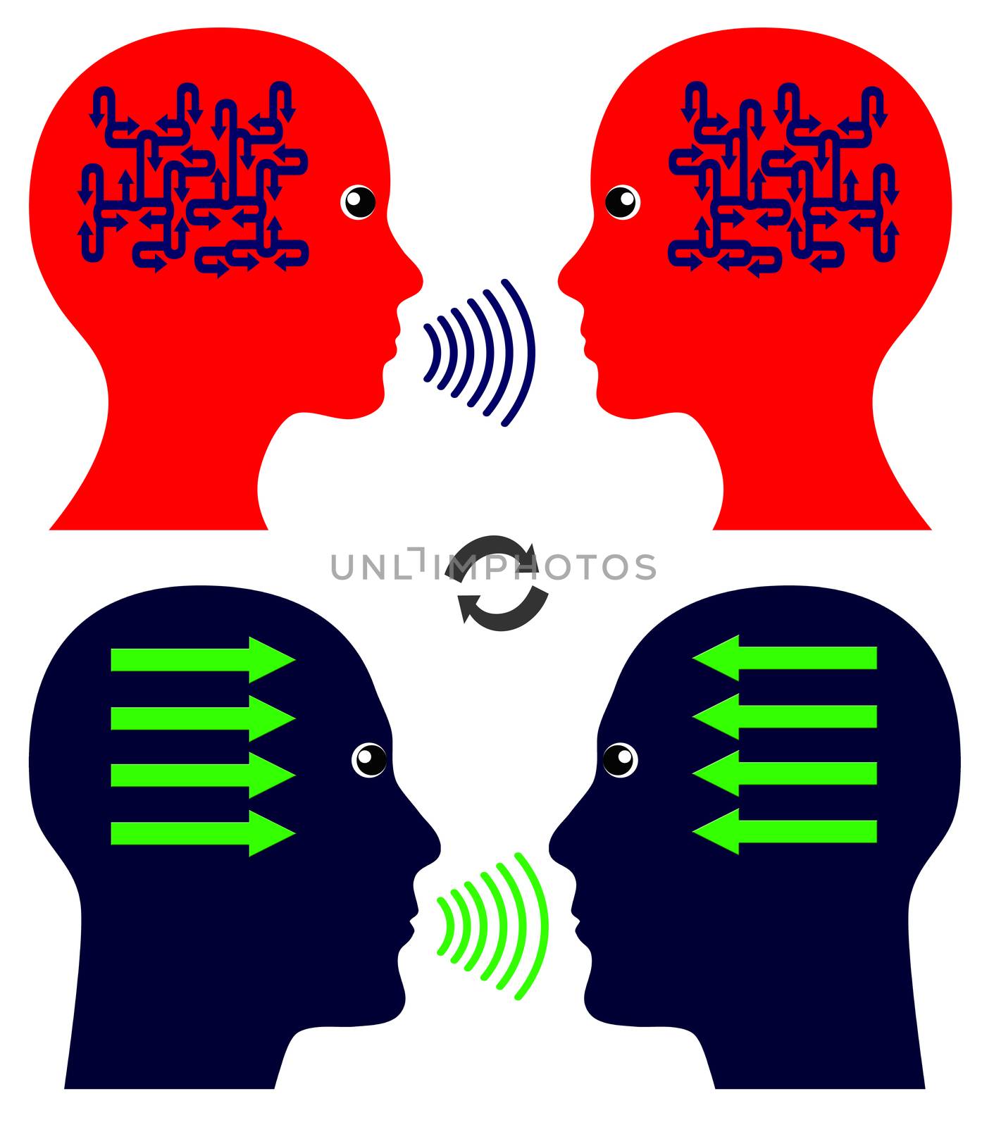 Men and women talking among themselves follow different communication pattern