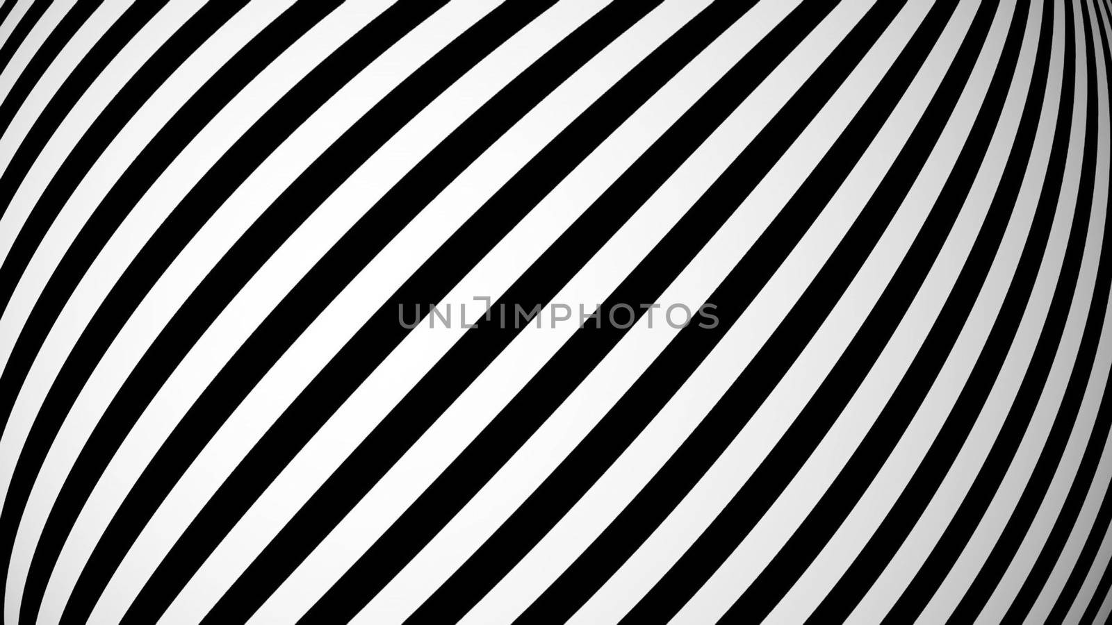 Animated background with white and black lines. 3d rendering