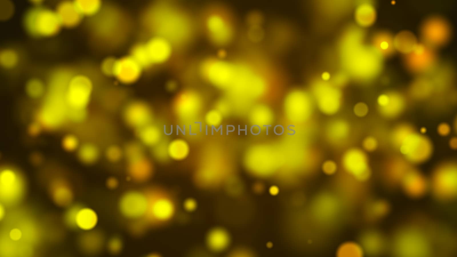 Abstract gold bokeh background. Digital illustration. 3d rendering