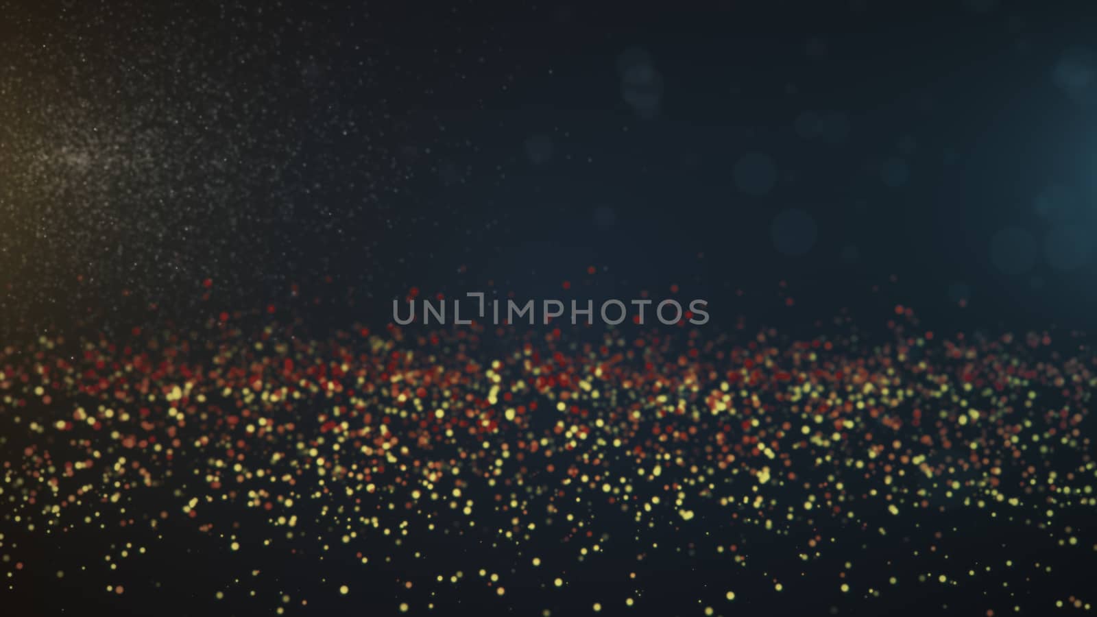 Vintage bokeh lights background. Abstract background. 3d rendering