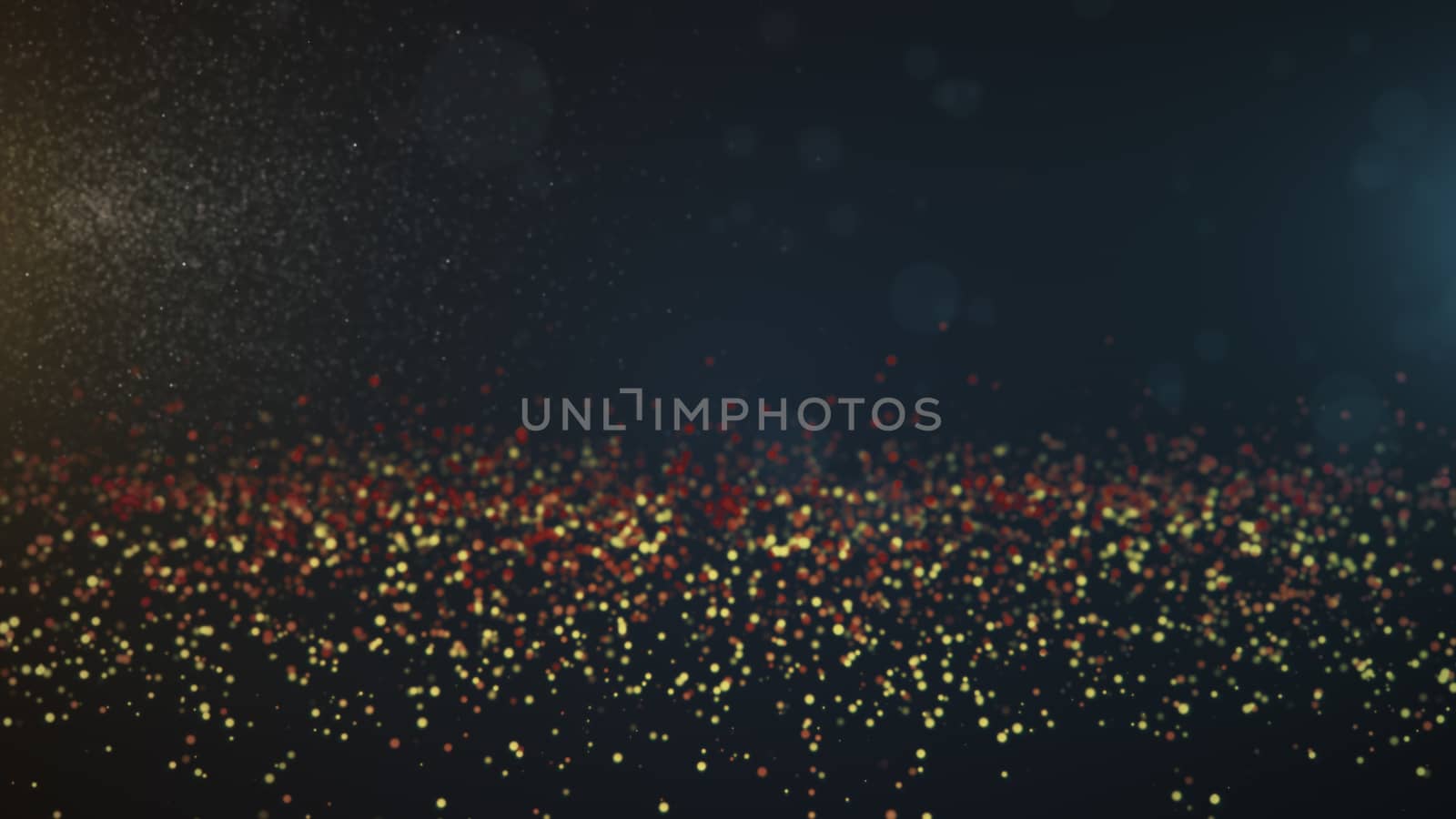 Vintage bokeh lights background. Abstract background. 3d rendering