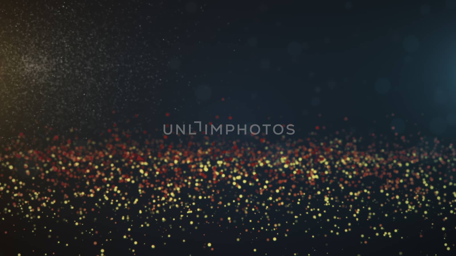 Vintage bokeh lights background. Abstract background. 3d rendering